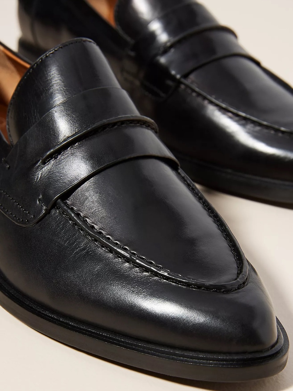 SARTO By Franco Sarto Black Leather Penny Loafers - Picture 2 of 16